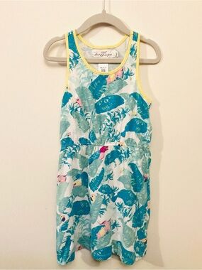 Label of Graded Goods x H&M Tropical Parrot Cockatoo Sleeveless Dress 4-6Y